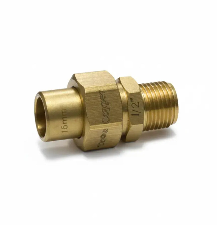 مهره ماسوره برنجی 5/8 به 1/2 اینچ - اتصال قوی لوله مسی Toos Copper