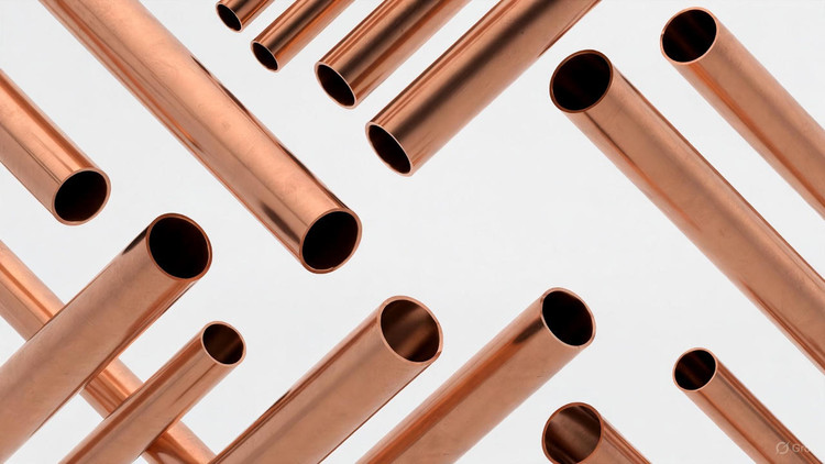 خرید لوله مسی 1 اینچ شاخه ای ضخامت 1.65 مناسب گازهای طبی بیمارستان