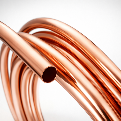 خرید لوله مسی کلاف 3/8 برند مهر اصل 50 متری اصل